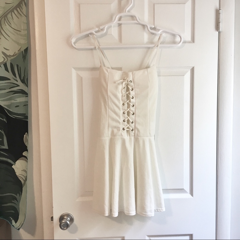 Tied Up Corset Mini Dress